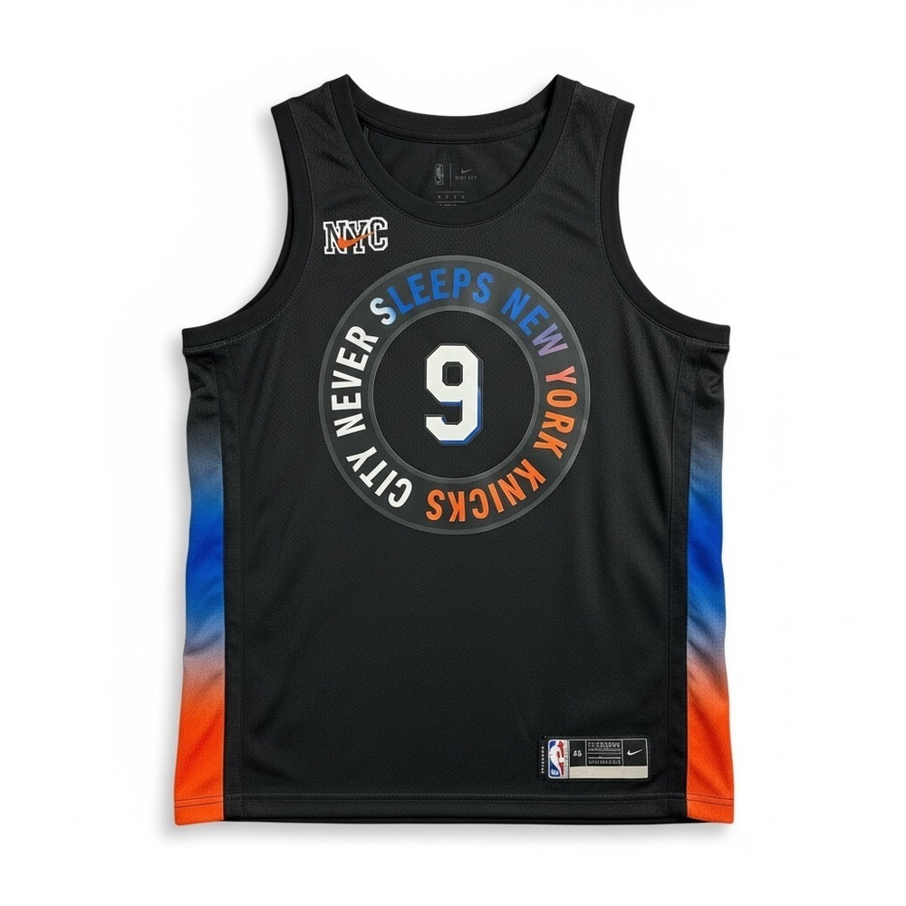 Nike Black Basketball Jersey with Colorful NYC Design